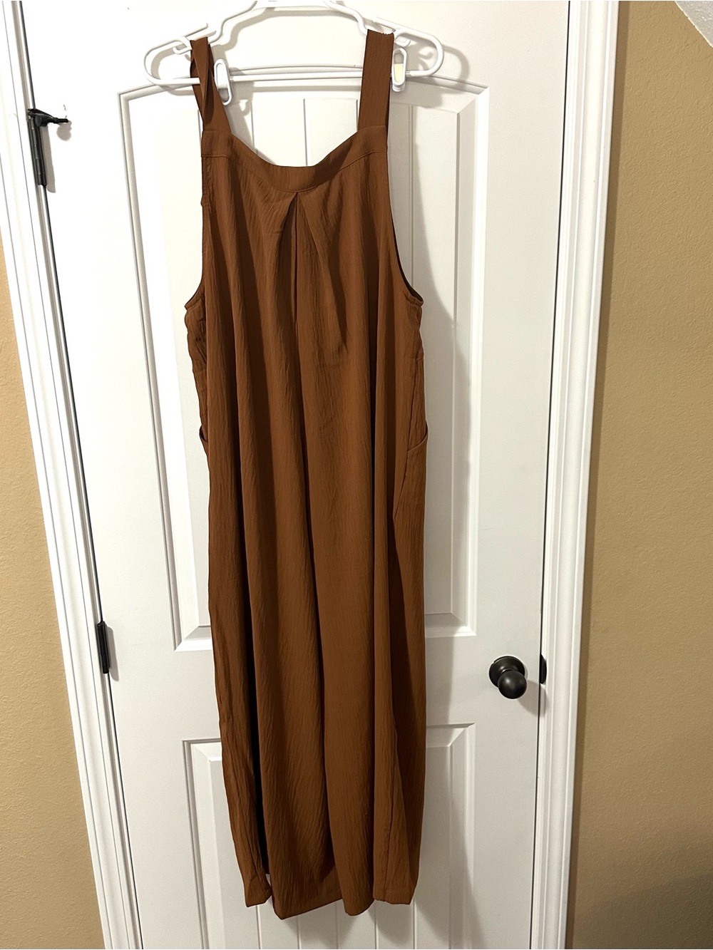 Dokotoo women’s brown sleeveless wide leg jumpsuit romper XL New - Picture 7 of 14